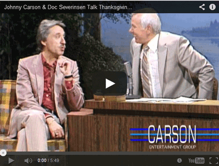 Johnny Carson and Doc Severinsen discuss 1979 Thanksgiving plans